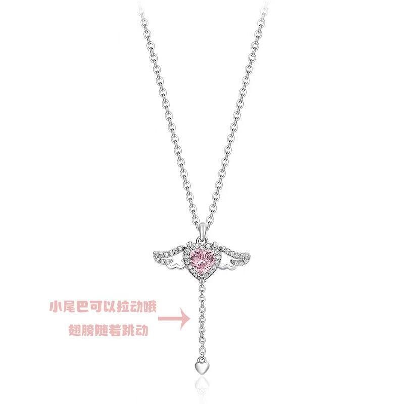heart wings necklace