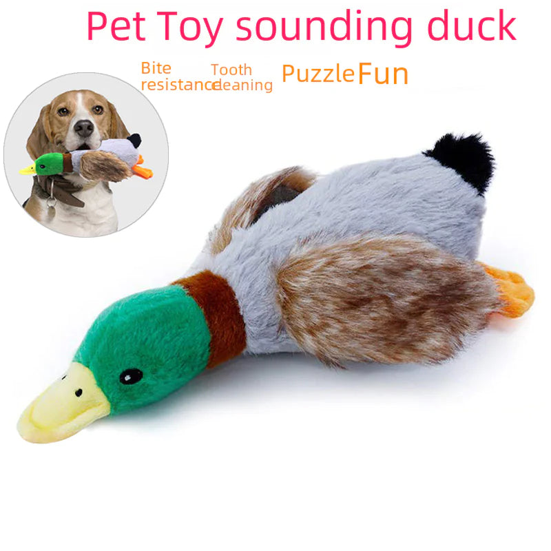 plush sound duck dog toy