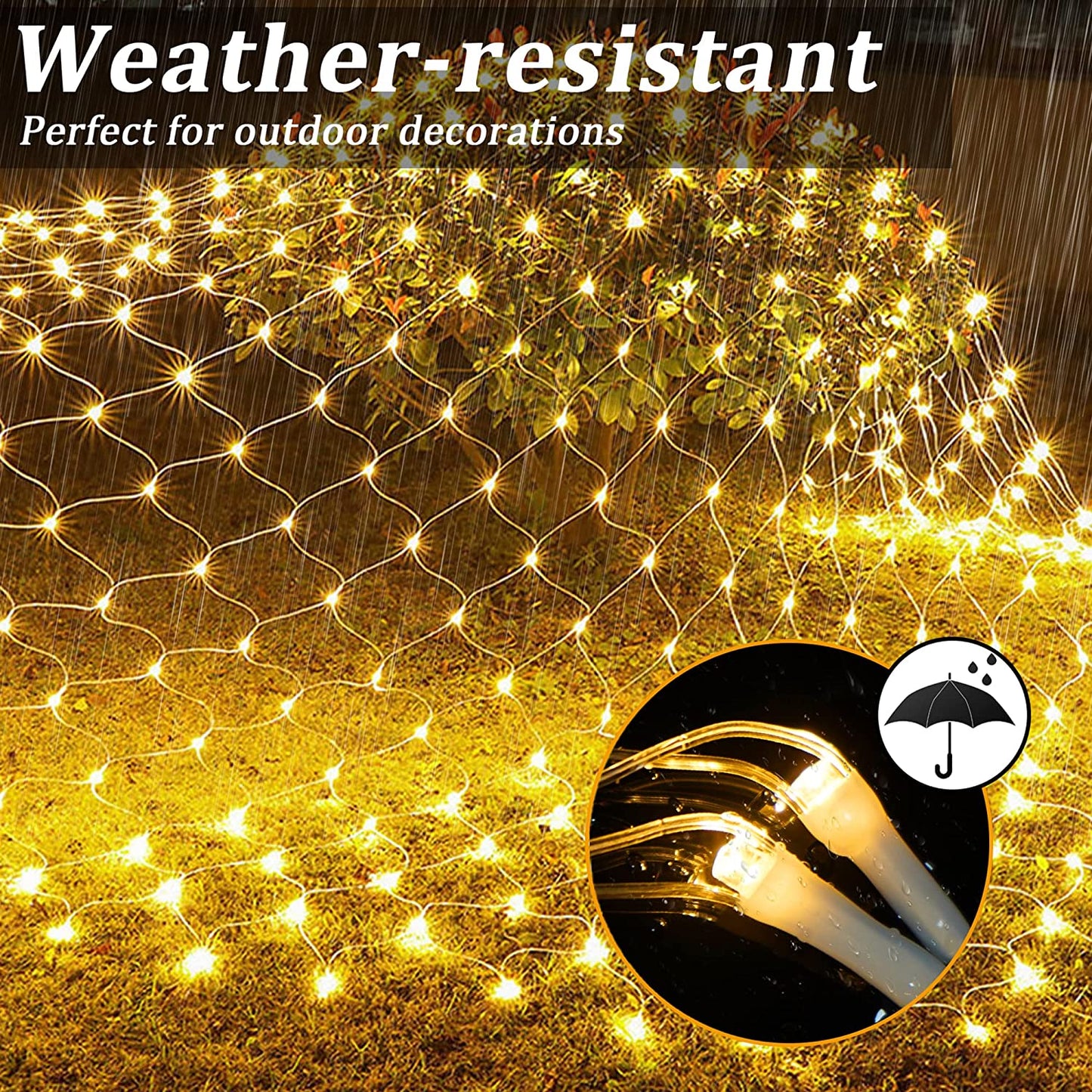 net mesh solar fairy lights