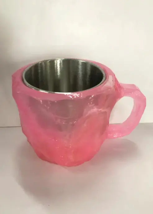 resin mineral crystal coffee mug