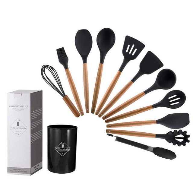 non stick pot spatula and spoon