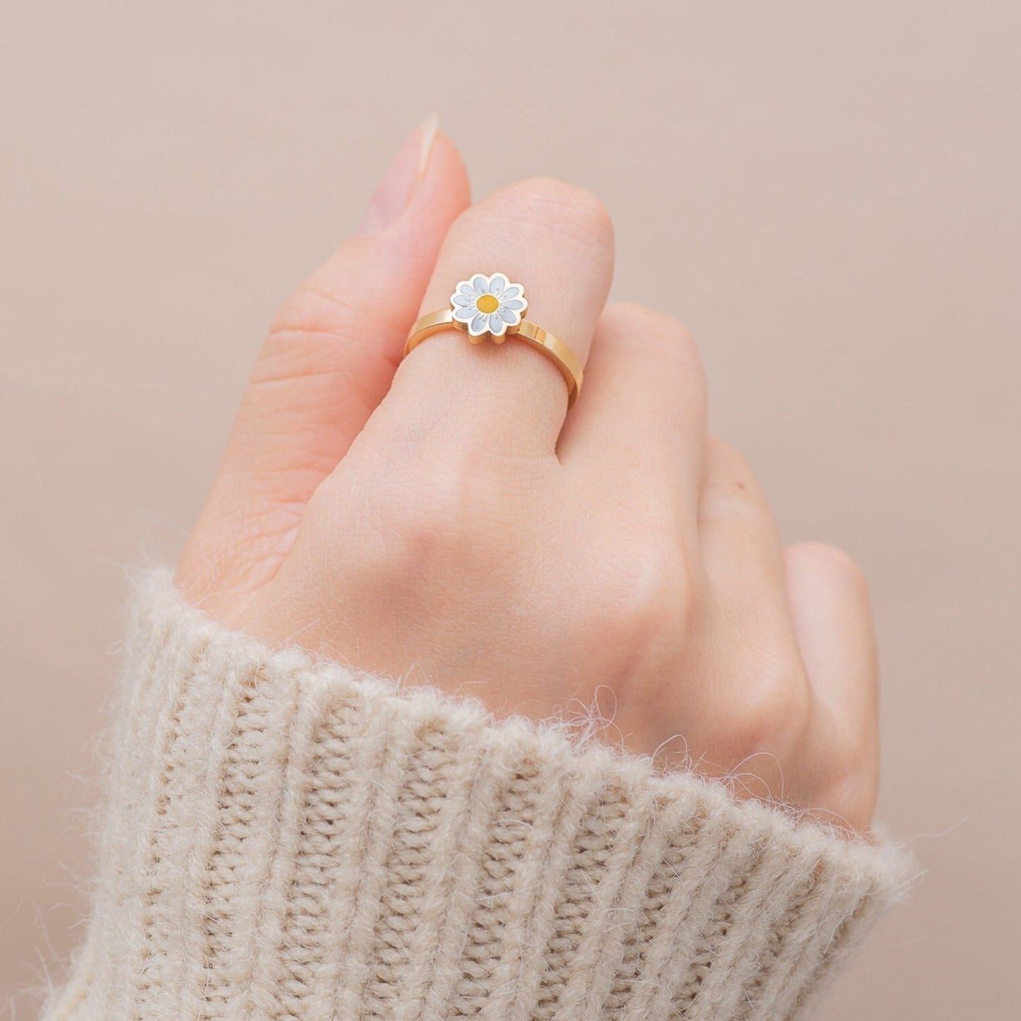 fidget spinner rotatable ring for women