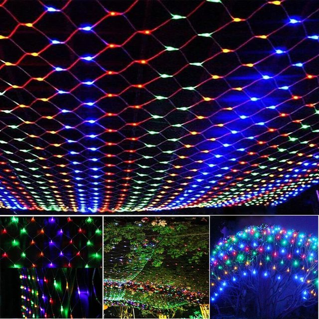 net mesh solar fairy lights