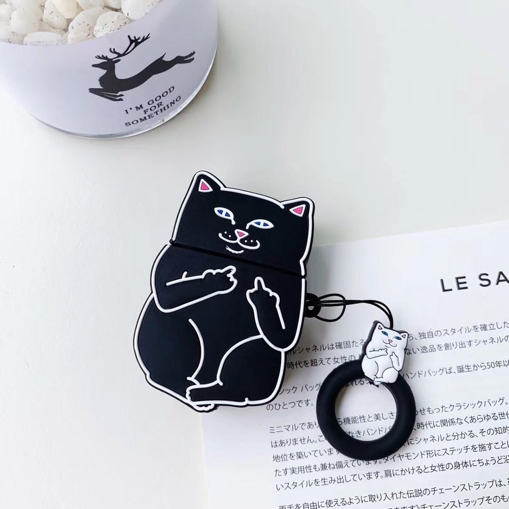 cartoon cat airpods case