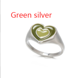 creative love heart ring
