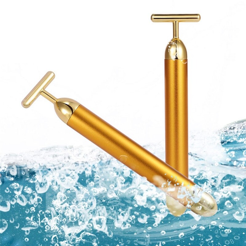energy 24k gold t beauty bar facial roller massager