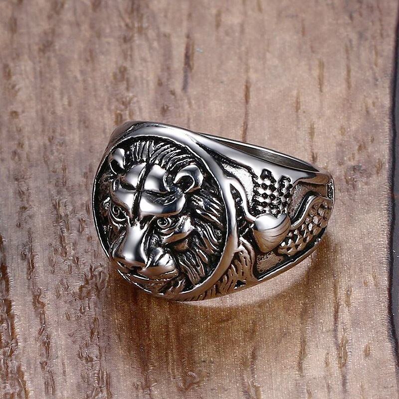 lion head rings