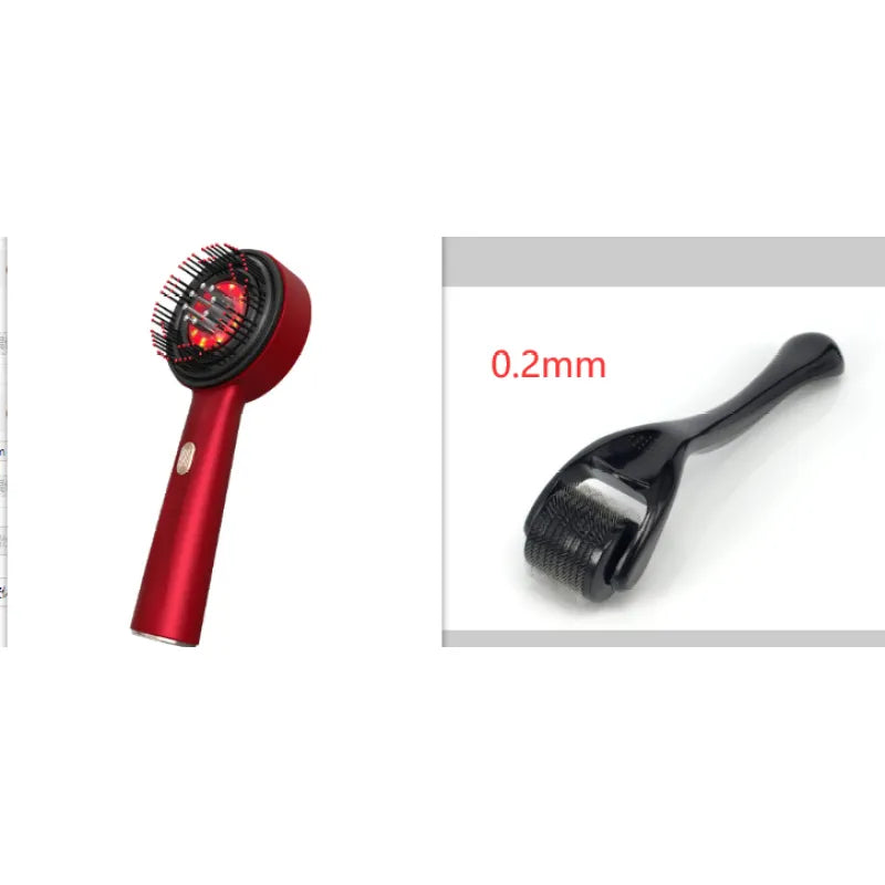 electric scalp massage comb – red light & hair care