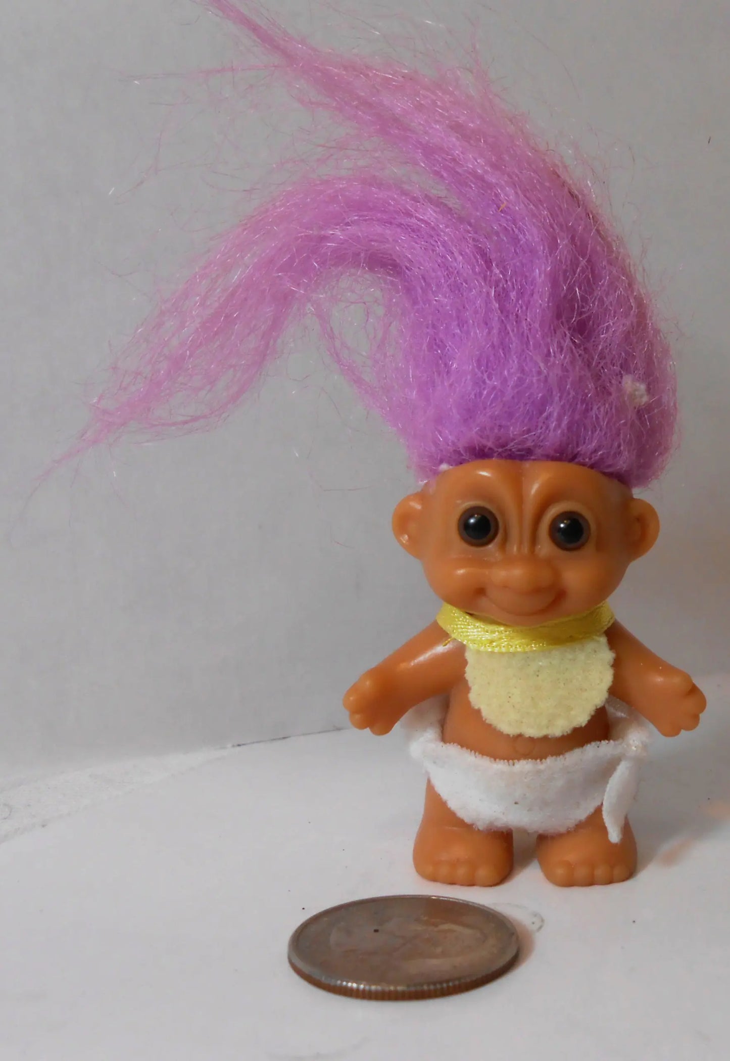 purple hair troll baby doll