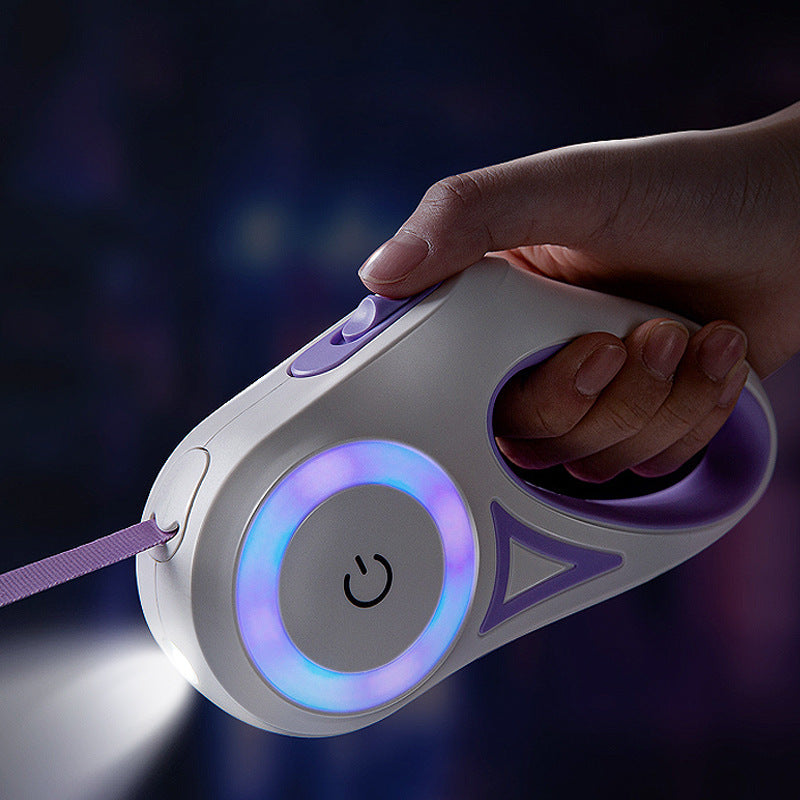 led lights dog leash