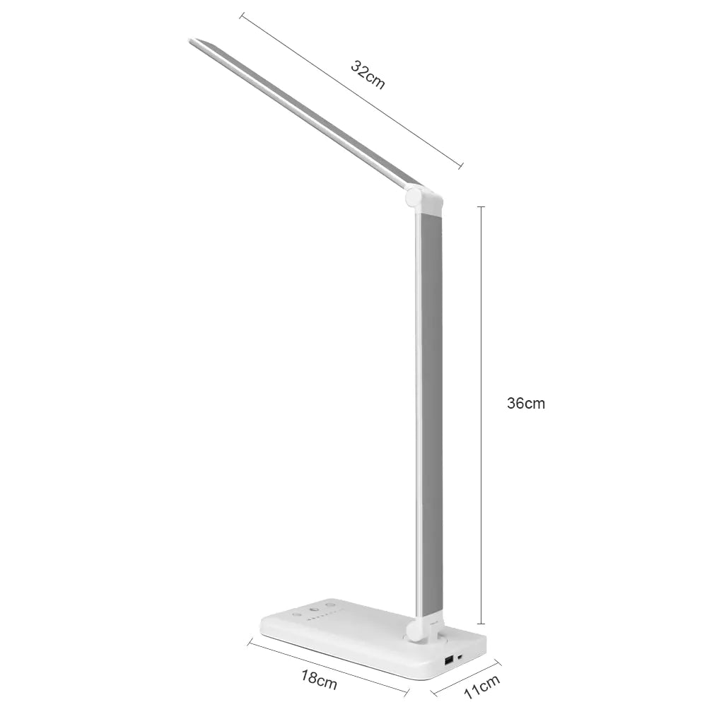5-level adjustable led desk lamp