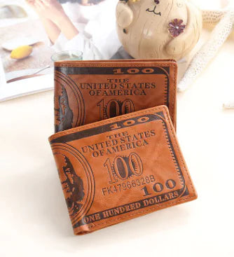 pu leather dollar wallet