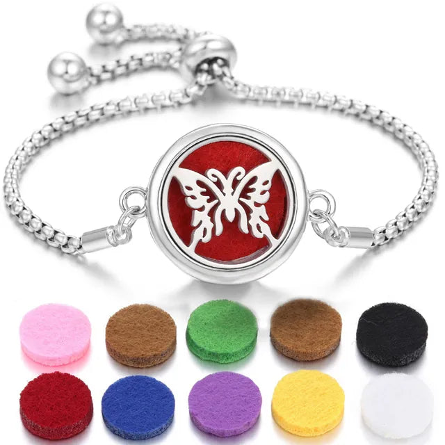 stainless steel perfume bracelet