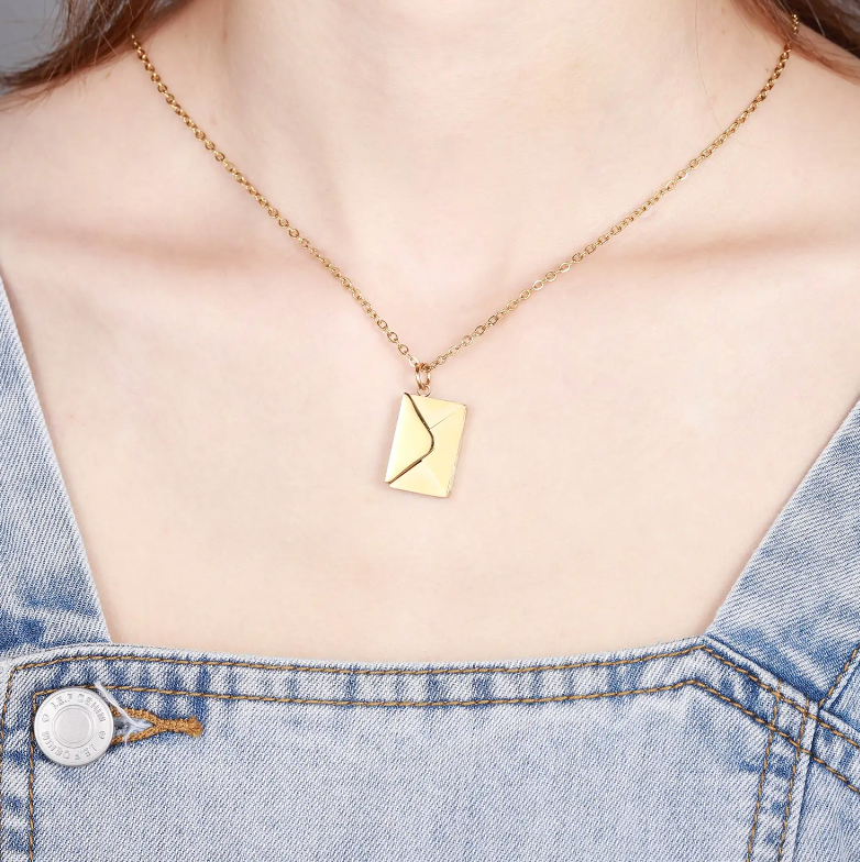 envelope necklace