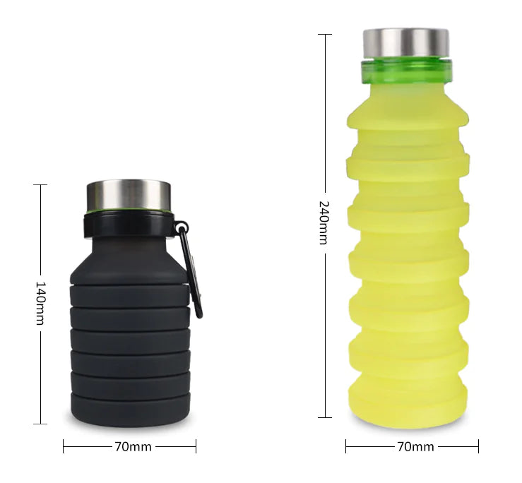 collapsible silicone water bottle