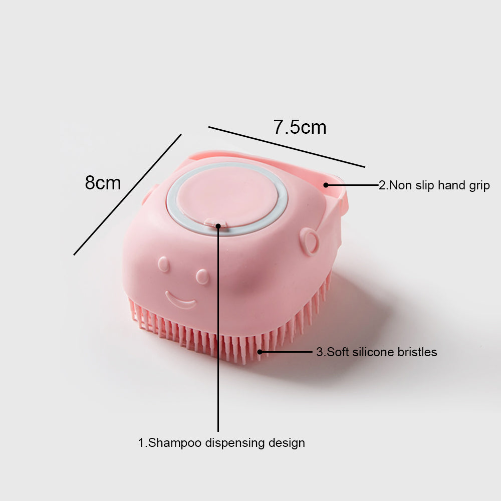 soft silicone dog brush