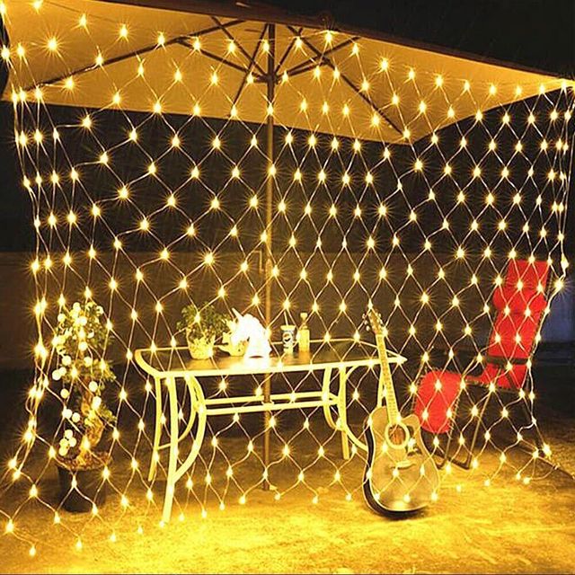net mesh solar fairy lights