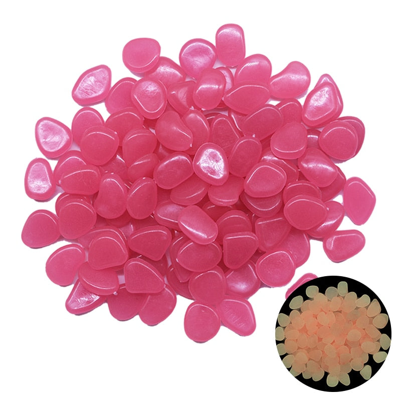 glow in the dark garden pebbles