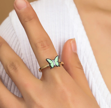 fidget spinner rotatable ring for women