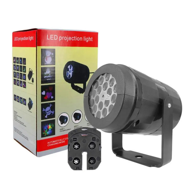 snowflake led projector light