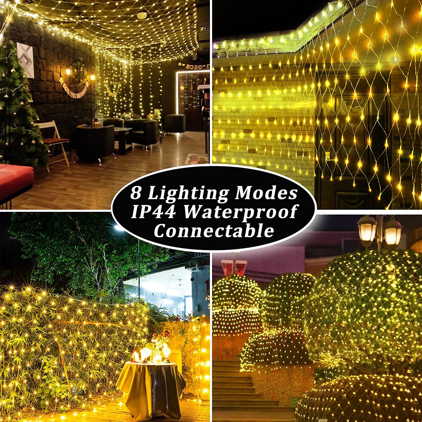 net mesh solar fairy lights