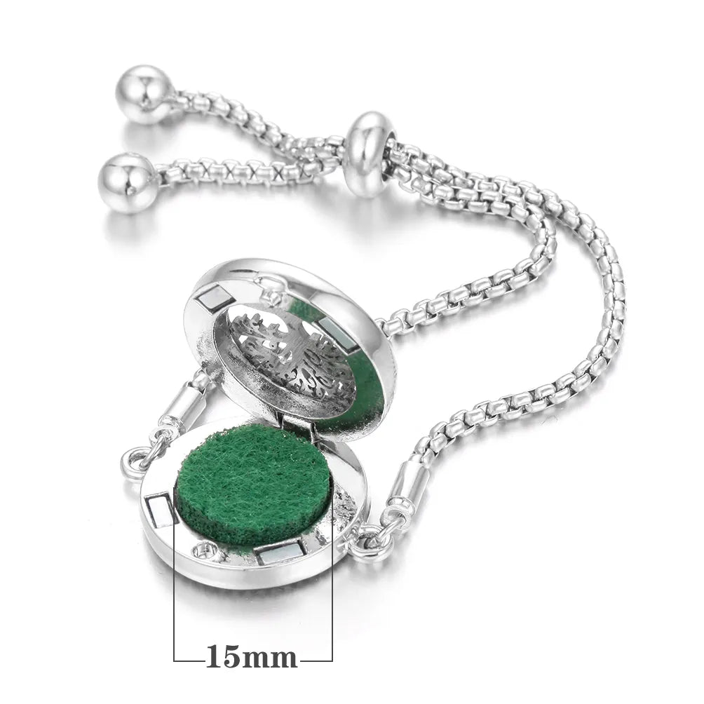 stainless steel perfume bracelet