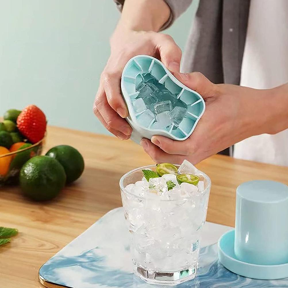 silicone cylinder portable ice maker bucket