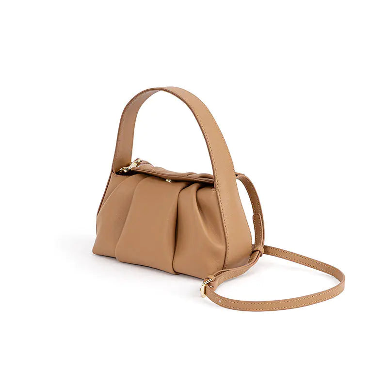 women's pleated cloud handbag