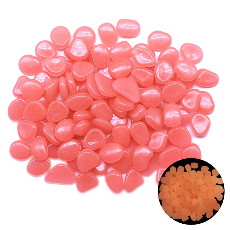 glow in the dark garden pebbles