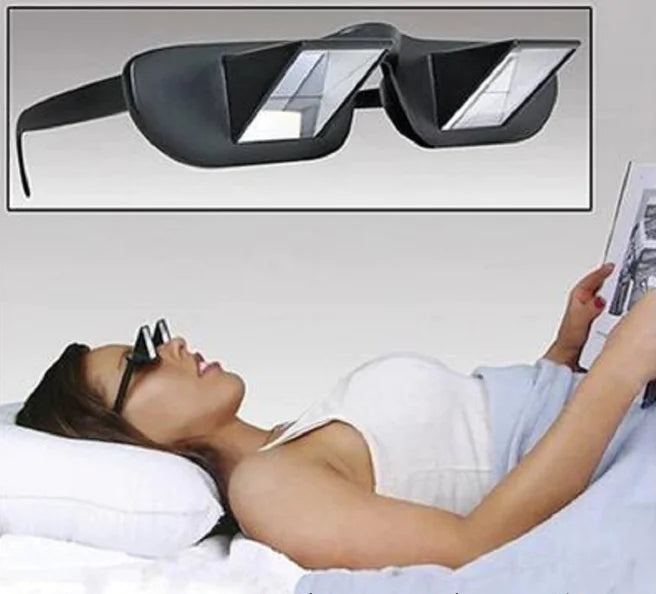 lazy periscope horizontal reading glasses