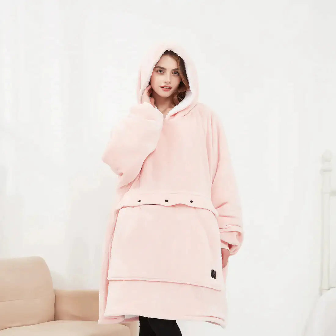 heated hoodie blanket