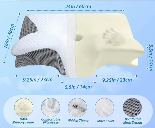 memory foam cervical pillow