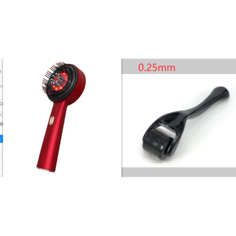 electric scalp massage comb – red light & hair care