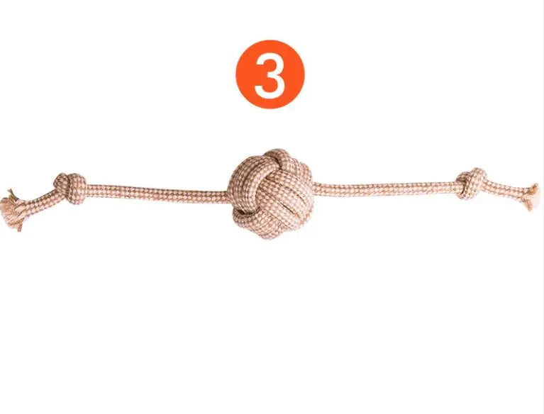 cotton hemp dog toy set