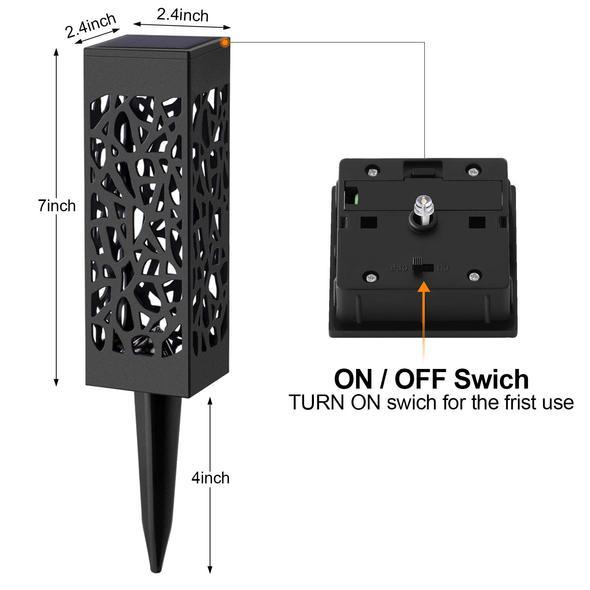 solar powered waterproof vintage garden light