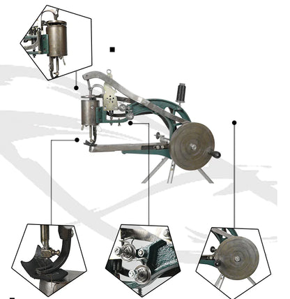 SL-18 Vintage Shoe Repair Machine (Hand-Cranked)