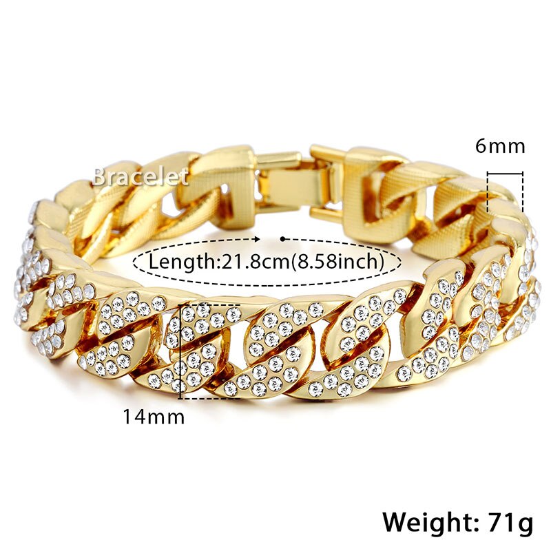 miami gold curb cuban bracelet
