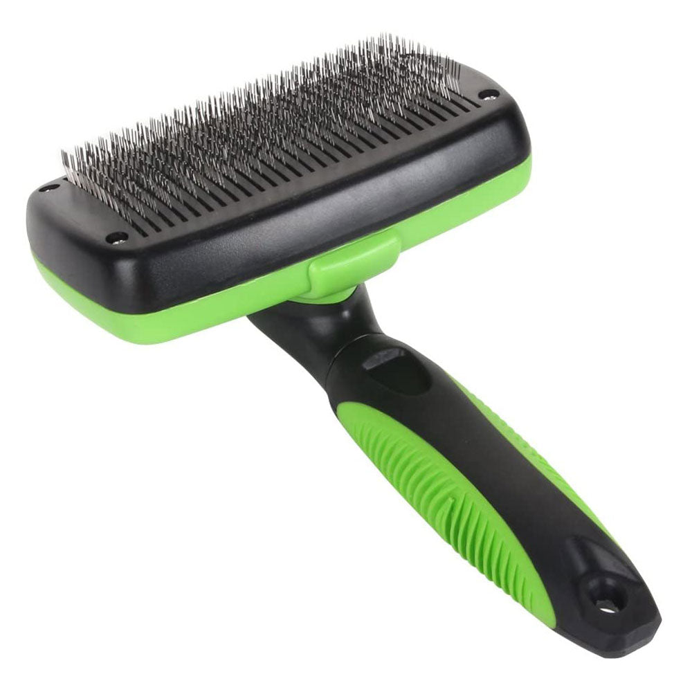 self cleaning dog brush