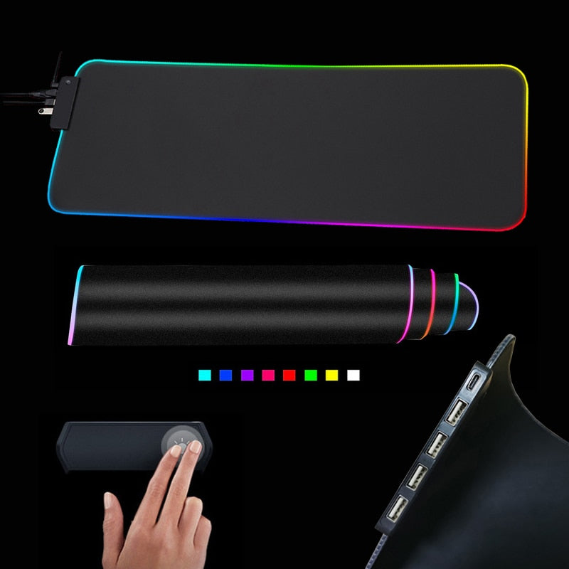 rgb mouse pad with cable