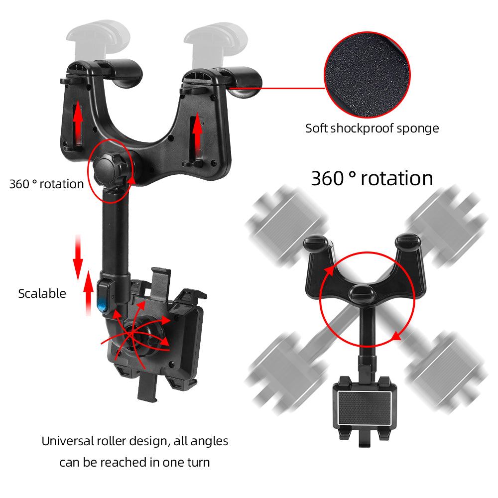 360° rotatable smart phone car holder