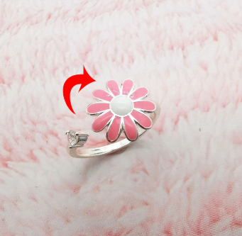 fidget spinner rotatable ring for women
