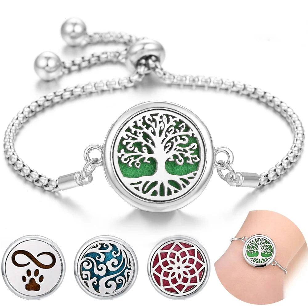 stainless steel perfume bracelet
