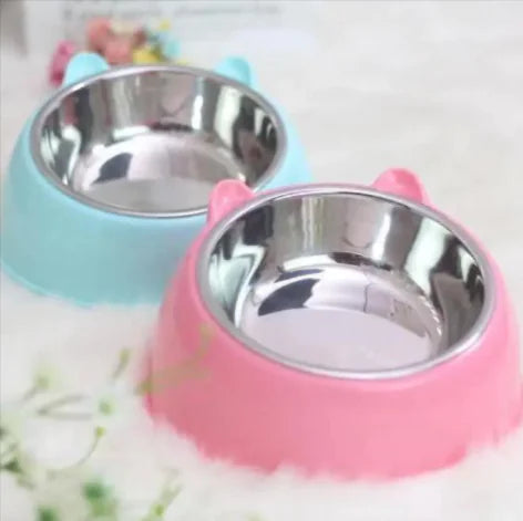 double stainless steel pet bowl