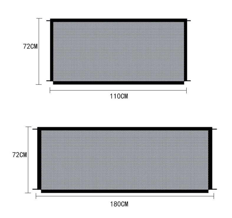 black foldable protection pet safety gate