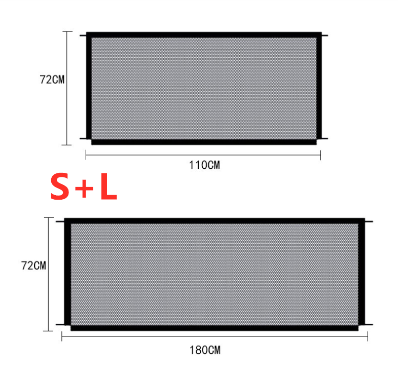 black foldable protection pet safety gate