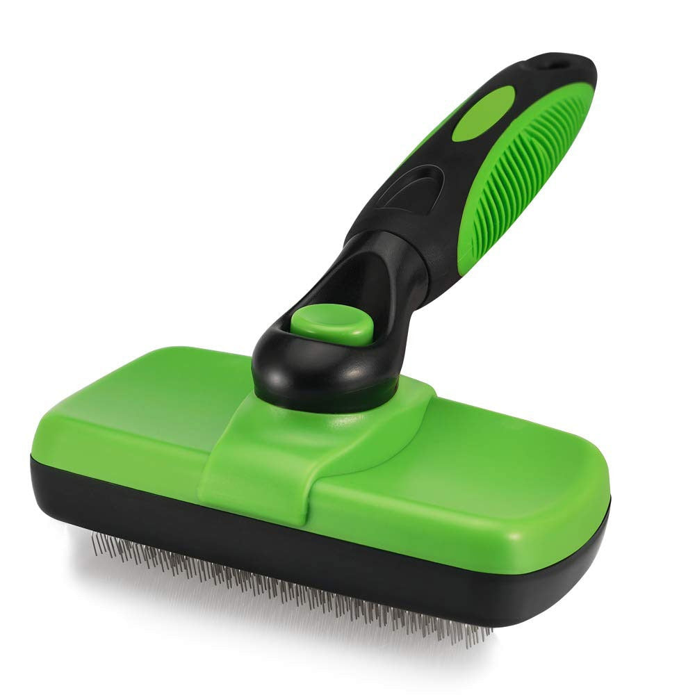 self cleaning dog brush