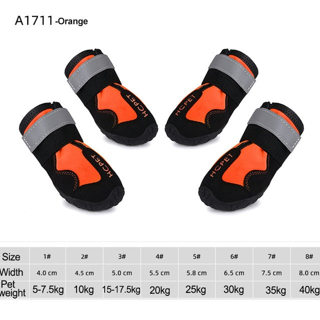 waterproof reflective dog boots